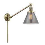 Cone 1 Light Industrial Swing Arm Wall Sconce by Innovations - 237-G4