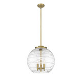 Athens Deco Swirl 3 Light Stem Hung Pendant 15.88 X 15.75 by Innovations - 221-3S-G1213-16