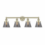 Cone 4 Light Industrial Vanity Light 33.5 Inch Wide by Innovations - 616-4W-CONE2