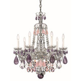 Hamilton Rock Crystal 7 Light Chandelier 31 Inch Tall by Schonbek Signature - 5536