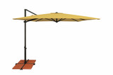 8.5 Foot Aluminum Manual Lift Square Cantilever Umbrella by Simply Shade - SSAG5A