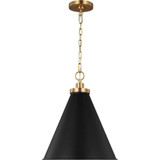 Wellfleet 1 Light Medium Cone Pendant by Visual Comfort Studio - CP1271