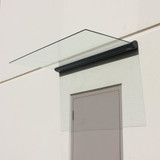 GA Series 4.6 Foot Tempered Glass Door Awning by Advaning - GA - SERIES