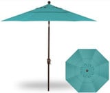 9 Foot Double Vent Push Button Round Market Umbrella by Treasure Garden - UM920-DWV