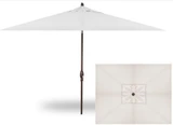 8x10 Foot Aluminum Crank Lift Rectangle Market Umbrella by Treasure Garden - UM8810RT0
