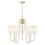 Sheldon 5 Light Chandelier 27 Inch Tall and 32 Inch Wide by Savoy House - 1-1350-5