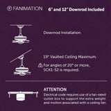 Spitfire Ceiling Fan with Double Walled LightKit 72 Inch Wide by Fanimation - FPD6721-72-DWLK