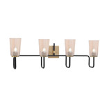 Sandia 4 Light Bath Bar 11.5 Inch Tall and 36.25 Inch Length by Toltec - 6224-115-3625