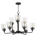 Hudson 9 Light 2 Tier Chandelier 19.25 Inch Tall and 30 Inch Wide by Maxim - 12879