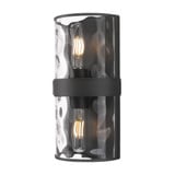Meridian 2 Light Wall Sconce 12 Inch Tall and 6 Inch Wide by Z Lite - 3053-2SS