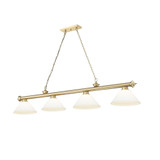 Cordon 4 Light Billiard 15 Inch Tall and 14 Inch Wide by Z Lite - 2306-4-BILL-ASHADE