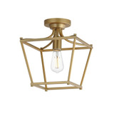 Clifton 1 Light Semi Flush Mount 11.75 Inch Tall and 10 Inch Wide by Maxim - 25311