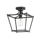Clifton 1 Light Semi Flush Mount 11.75 Inch Tall and 10 Inch Wide by Maxim - 25311