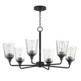 Hudson 6 Light Chandelier 19.25 Inch Tall and 30 Inch Wide by Maxim - 12876