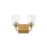Hudson 2 Light Bath Vanity 9.75 Inch Tall and 13 Inch Wide by Maxim - 12882