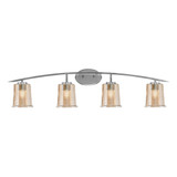 Kurve 4 Light Bath Bar 9.5 Inch Tall and 40 Inch Length by Toltec - 3724-95-40