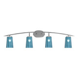 Kurve 4 Light Bath Bar 10.5 Inch Tall and 40 Inch Length by Toltec - 3724-105-40