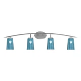 Kurve 4 Light Bath Bar 10.5 Inch Tall and 40 Inch Length by Toltec - 3724-105-40
