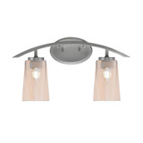 Kurve 2 Light Bath Bar 10.5 Inch Tall and 18.25 Inch Length by Toltec - 3722-105-1825