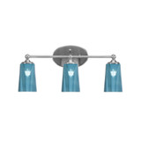 Capri 3 Light Bath Bar 10.25 Inch Tall and 21.75 Inch Length by Toltec - 5913-1025-2175