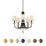 Catalena 5 Light Chandelier 27 Inch and 24 Inch Wide by Schonbek Signature - S88605