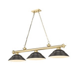 Cordon 3 Light Billiard 14 Inch Tall and 16 Inch Wide by Z Lite - 2306-3-BILL-STSHADE