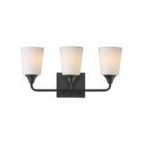 Hudson 3 Light Bath Vanity 9.75 Inch Tall and 20.5 Inch Wide by Maxim - 12883