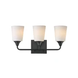 Hudson 3 Light Bath Vanity 9.75 Inch Tall and 20.5 Inch Wide by Maxim - 12883