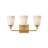 Hudson 3 Light Bath Vanity 9.75 Inch Tall and 20.5 Inch Wide by Maxim - 12883