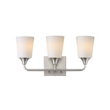 Hudson 3 Light Bath Vanity 9.75 Inch Tall and 20.5 Inch Wide by Maxim - 12883