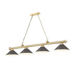 Cordon 4 Light Billiard 14 Inch Tall and 15 Inch Wide by Z Lite - 2306-3-BILL-M15SHADE_2