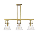 Newton Cone 3 Light Island 15.13 Inch Tall X 41.5 Inch Wide by Innovations - 411-3I-G411-1