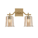 Corbin 2 Light Bath Bar 10.25 Inch Tall and 15.25 Inch Length by Toltec - 2312-1025-1525