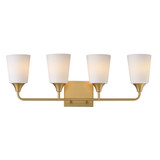Hudson 4 Light Bath Vanity 9.75 Inch Tall and 28.25 Inch Wide by Maxim - 12884