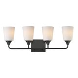 Hudson 4 Light Bath Vanity 9.75 Inch Tall and 28.25 Inch Wide by Maxim - 12884
