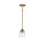 Hudson 1 Light Mini Pendant 8 Inch Tall and 4.75 Inch Wide by Maxim - 92880