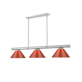Vanguard 3 Light Billiard 9.5 Inch Tall and 14.25 Inch Wide by Z Lite - 3050-3-1425