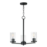Lateral 3 Light Chandelier 18 Inch Tall and 18 Inch Wide by Maxim - 10287