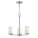 Lateral 3 Light Chandelier 18 Inch Tall and 18 Inch Wide by Maxim - 10287