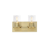 Lateral 2 Light Bath Vanity 7.75 Inch Tall and 12 Inch Wide by Maxim - 10282CL