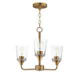 Hudson 3 Light Chandelier 15.25 Inch Tall and 19.75 Inch Wide by Maxim - 12873