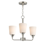 Hudson 3 Light Chandelier 15.25 Inch Tall and 19.75 Inch Wide by Maxim - 12873
