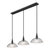Lunelle 3 Light Linear Chandelier 9.25 Inch Tall and 12 Inch Wide by Z Lite - 3051P12-3L