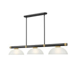 Vanguard 3 Light Billiard 8 Inch Tall and 13.75 Inch Wide by Z Lite - 3050-3-14
