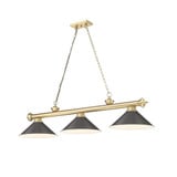 Cordon 3 Light Billiard 14 Inch Tall and 15 Inch Wide by Z Lite - 2306-3-BILL-M15SHADE