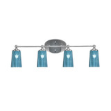 Capri 4 Light Bath Bar 10.25 Inch Tall and 30 Inch Length by Toltec - 5914-1025-30