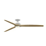 Spitfire Flush Ceiling Fan with Double Walled LK 72 Inch Wide by Fanimation - FPD6721-72-DWLK-F