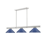 Vanguard 3 Light Billiard 8.5 Inch Tall and 14.25 Inch Wide by Z Lite - 3050-3
