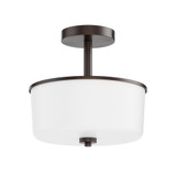 Fuller 2 Light Flush Mount 10 Inch Tall and 10.75 Inch Wide by Maxim - 5692