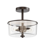 Fuller 2 Light Flush Mount 10 Inch Tall and 10.75 Inch Wide by Maxim - 5692